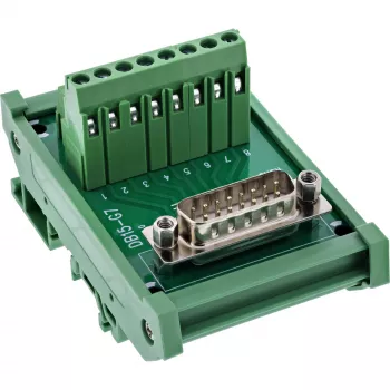 Kostka połączeniowa InLine 92502D Terminal block / D-Sub 15, zielona