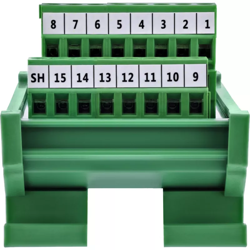 Kostka połączeniowa InLine 92502D Terminal block / D-Sub 15, zielona