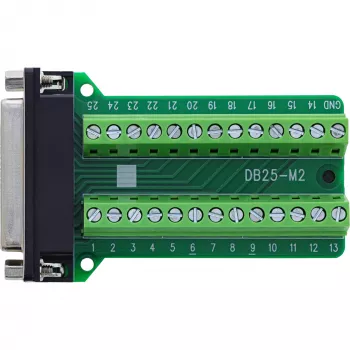 InLine 92502E złącze przewodowe Listwa zaciskowa / D-Sub 25 Zielony