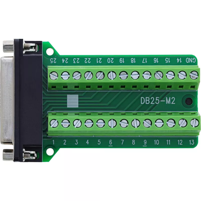 InLine 92502E złącze przewodowe Listwa zaciskowa / D-Sub 25 Zielony