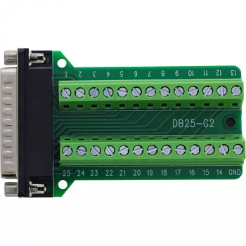 InLine 92502F złącze przewodowe Blok zaciskowy / D-Sub 25 Zielony