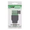InLine 92504A złącze przewodowe USB-A / blok zaciskowy, 5-pinowe czarne, zielone