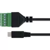 InLine 92504C złącze przewodowe Micro USB / Blok zaciskowy, 5-stykowe Czarny, Zielony
