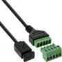 InLine 92504D złącze przewodowe Micro USB / Blok zaciskowy, 5-stykowe Czarny, Zielony