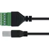 Łącznik przewodowy InLine 92504I USB-B / Blok zaciskowy, 5-stykowy Czarny, Zielony