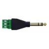 InLine 92504L złącze przewodowe 6,35 mm jack 3-stykowy TRS / Listwa zaciskowa 3 zaciski Czarny, Zielony