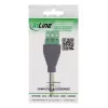 InLine 92504L złącze przewodowe 6,35 mm jack 3-stykowy TRS / Listwa zaciskowa 3 zaciski Czarny, Zielony