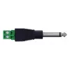 InLine 92504M złącze przewodowe jack 6,35 mm 2-stykowy TS / listwa zaciskowa 2 zaciski Czarny, Zielony