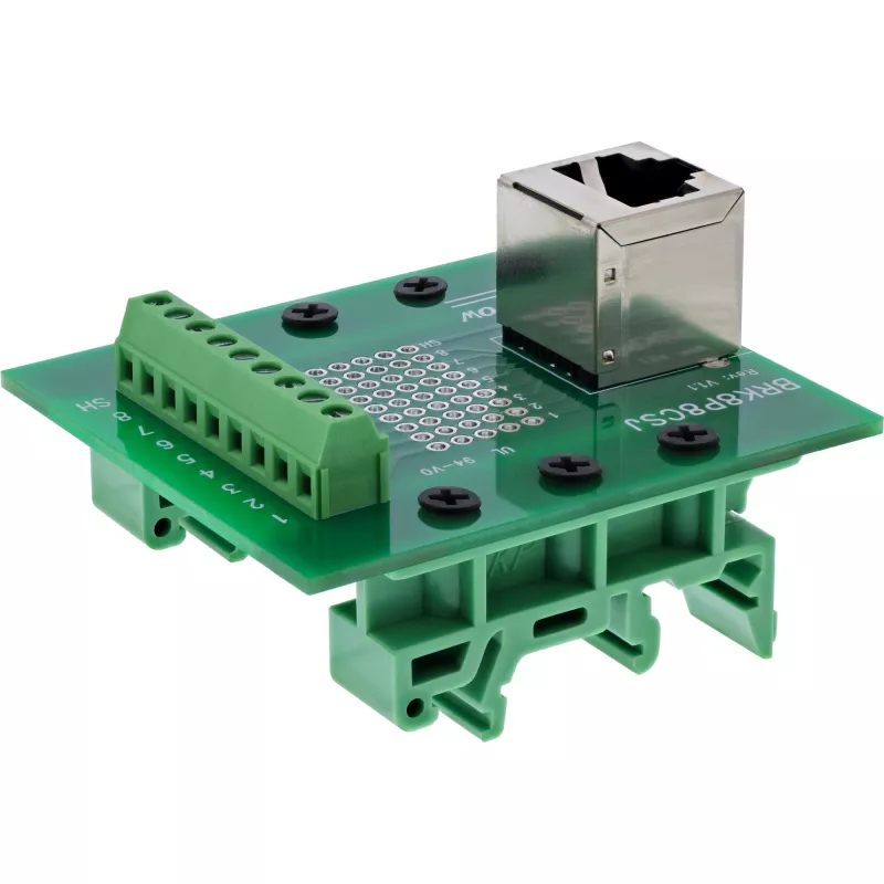 InLine 92505A złącze przewodowe RJ45 8P8C / Listwa zaciskowa 9 zacisków Zielony