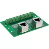 InLine 92505D złącze przewodowe 2x RJ45 8P8C / 2x listwa zaciskowa 9 zacisków Zielony