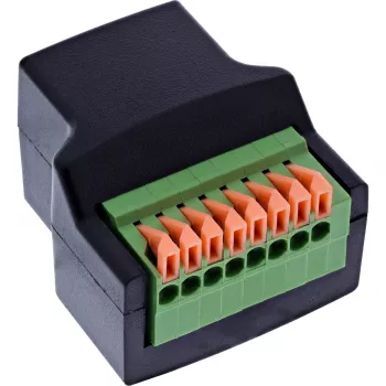 InLine 92505E złącze przewodu RJ45 8P8C / blok zaciskowy, 8-pin czarny