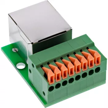 InLine 92505F złącze przewodowe RJ45 Cat.5e 8P8C / Blok zaciskowy, 8-pinowe zielone