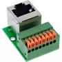 InLine 92505G złącze przewodów RJ45 Cat.5e 8P8C / Listwa zaciskowa, 8-pinowa Zielona