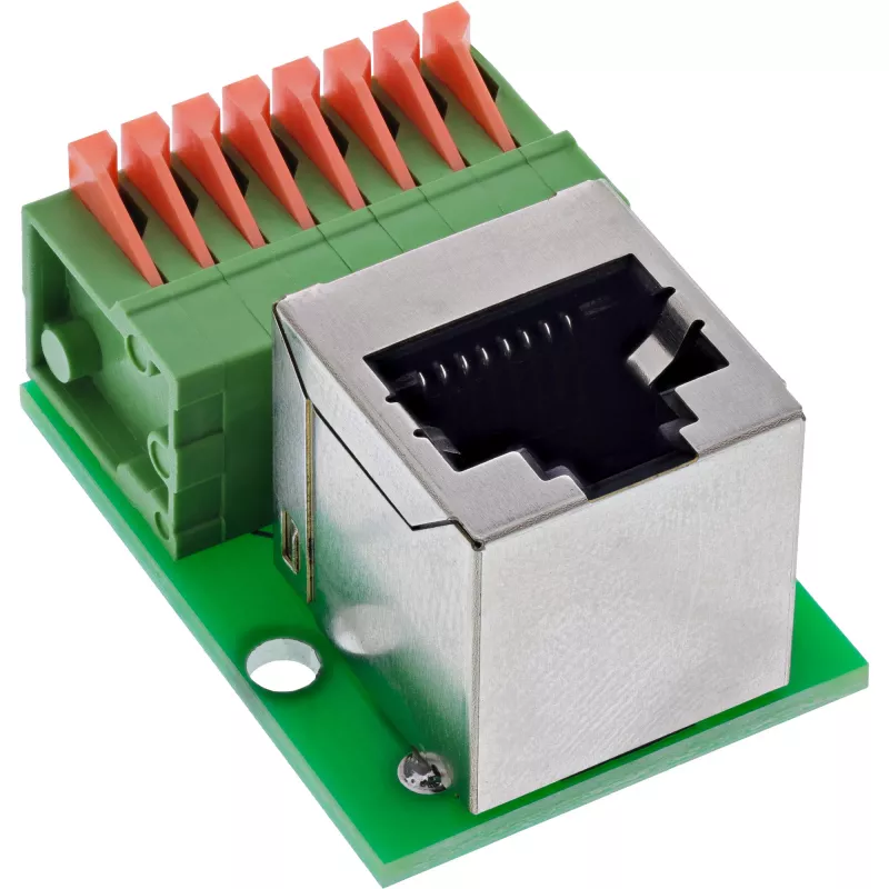 InLine 92505G złącze przewodów RJ45 Cat.5e 8P8C / Listwa zaciskowa, 8-pinowa Zielona