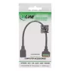 InLine 92505H złącze przewodowe RJ45 Cat.5e 8P8C / Listwa zaciskowa, 8-pin Czarny