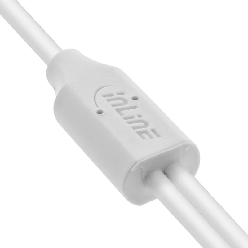 InLine 35121W Kabel USB 2.0 1 m USB A 2 x USB C Biały
