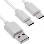 InLine 35126W Kabel USB USB 2.0 0,5 m USB A 2 x USB C Biały