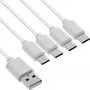 InLine 35142W Kabel USB USB 2.0 2 m USB A 4 x USB-C Biały