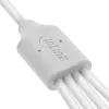 InLine 35146W przewód USB USB 2.0 0,5 m USB A 4 x USB-C Biały