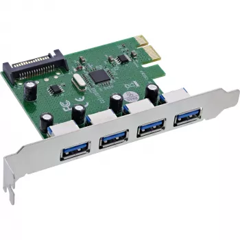 InLine 76666M karty interfejsów/adaptery Wewnętrzny USB 3.2 Gen 1 (3.1 Gen 1)