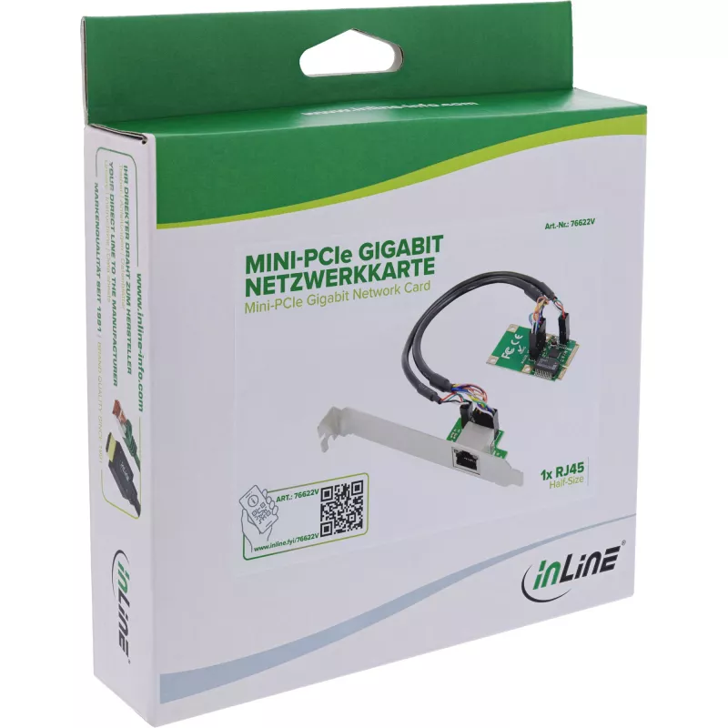 InLine 76622V karta sieciowa Wewnętrzna Ethernet 1000 Mbit/s