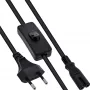 InLine 16159 kabel zasilający Czarny 10 m CEE7/16 IEC C7