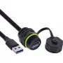 Adapter zmiany płci złącza USB InLine 69927S — USB A żeński na USB A żeński