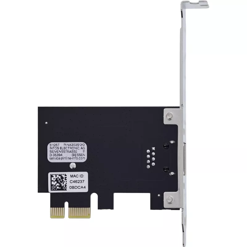InLine 51125T karta sieciowa Wewnętrzna Ethernet 2500 Mbit/s
