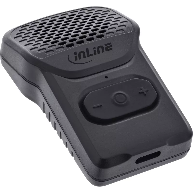 Mono portable speaker InLine 55383 — Czarny, driver 2.8 cm, Bluetooth 2.4 GHz (range 10 m)