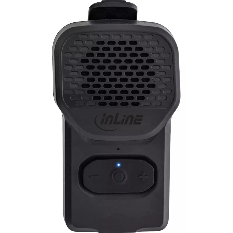 Mono portable speaker InLine 55383 — Czarny, driver 2.8 cm, Bluetooth 2.4 GHz (range 10 m)
