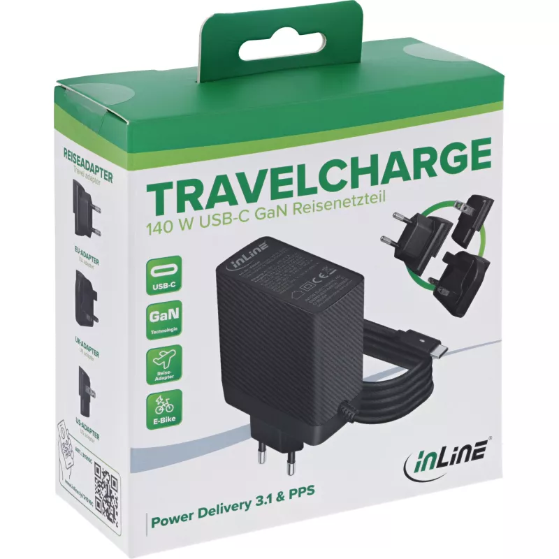 Ładowarka do urządzeń mobilnych InLine 31516C — kompaktowy zasilacz USB do ładowania smartfonów i tabletów