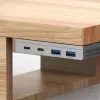 InLine 35395M hub interfejsu USB 3.2 Gen 2 (3.1 Gen 2) Typu-C 10000 Mbit/s Srebrny