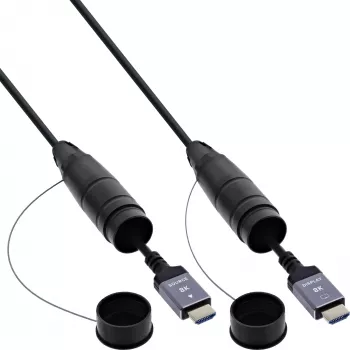 Kabel HDMI InLine 17950T, 50 m, HDMI Typ A męski-męski, HDMI 2.1, 48 Gbit/s, czarny
