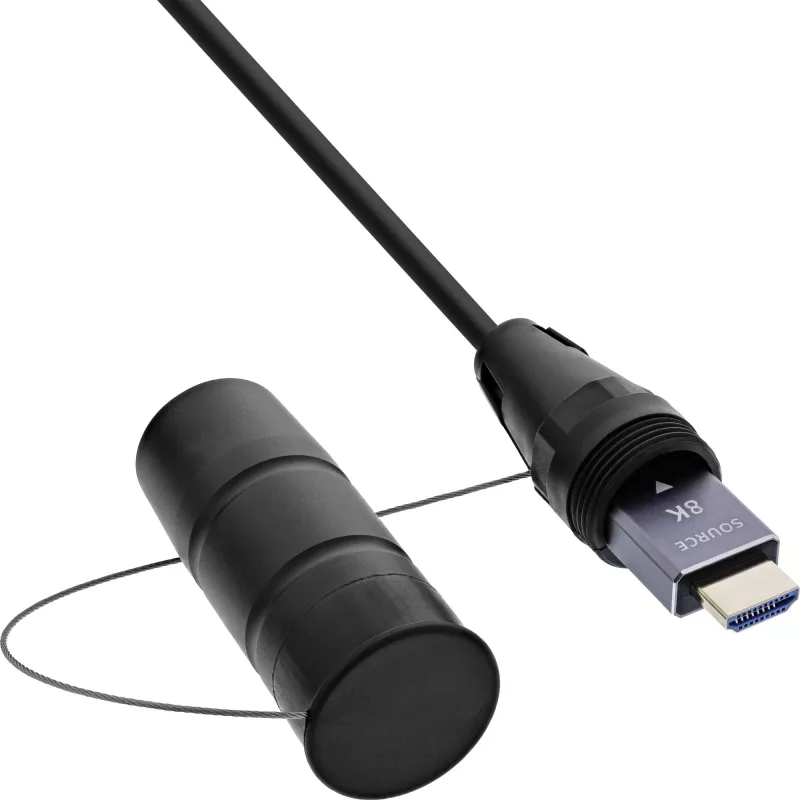 Kabel HDMI InLine 17950T, 50 m, HDMI Typ A męski-męski, HDMI 2.1, 48 Gbit/s, czarny