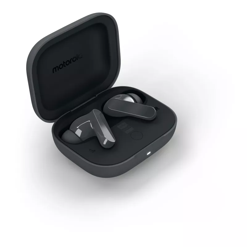Zestaw słuchawkowy MOTOROLA Moto Buds Bass TWS Bluetooth douszny do rozmów i muzyki, czarny, 51 g
