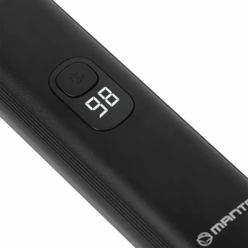 Bezprzewodowa, akumulatorowa maszynka do włosów MANTA HT-01BK — USB-C, wodoodporna IPX7, 90 min pracy, 6 + 4 magnetyczne nasadki