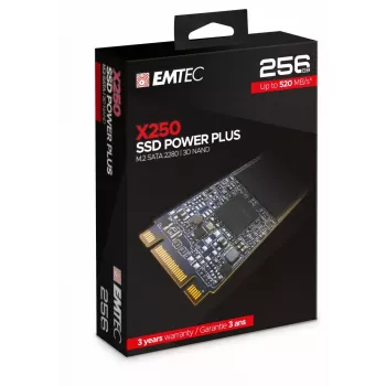 Dysk SSD Emtec 256 GB M.2 Serial ATA III 3D NAND X250