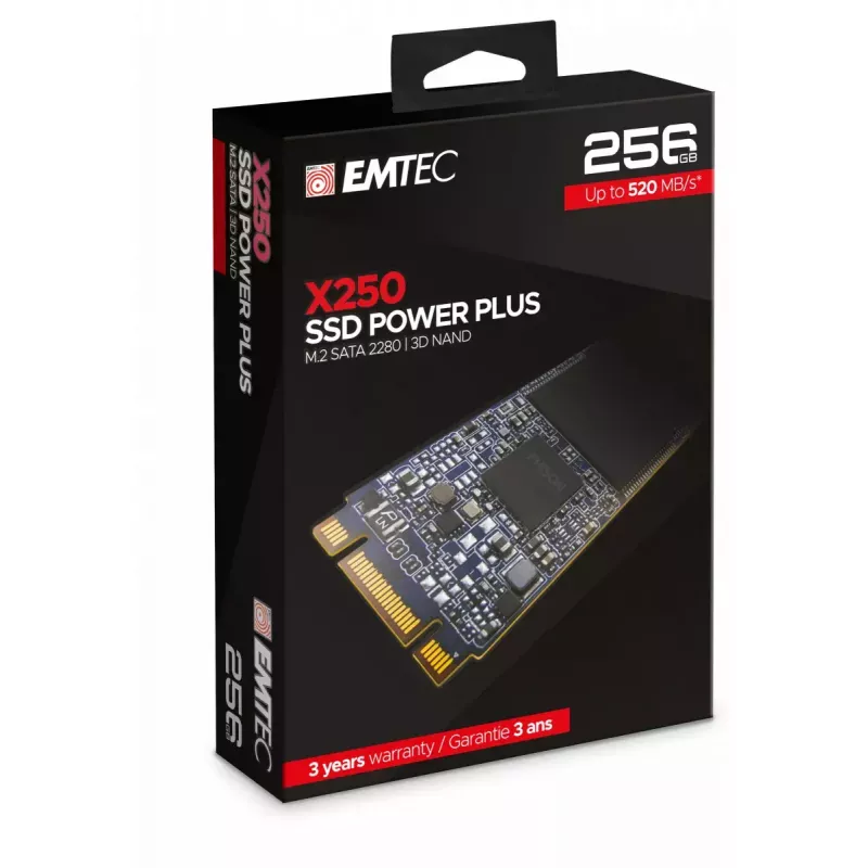 Dysk SSD Emtec 256 GB M.2 Serial ATA III 3D NAND X250