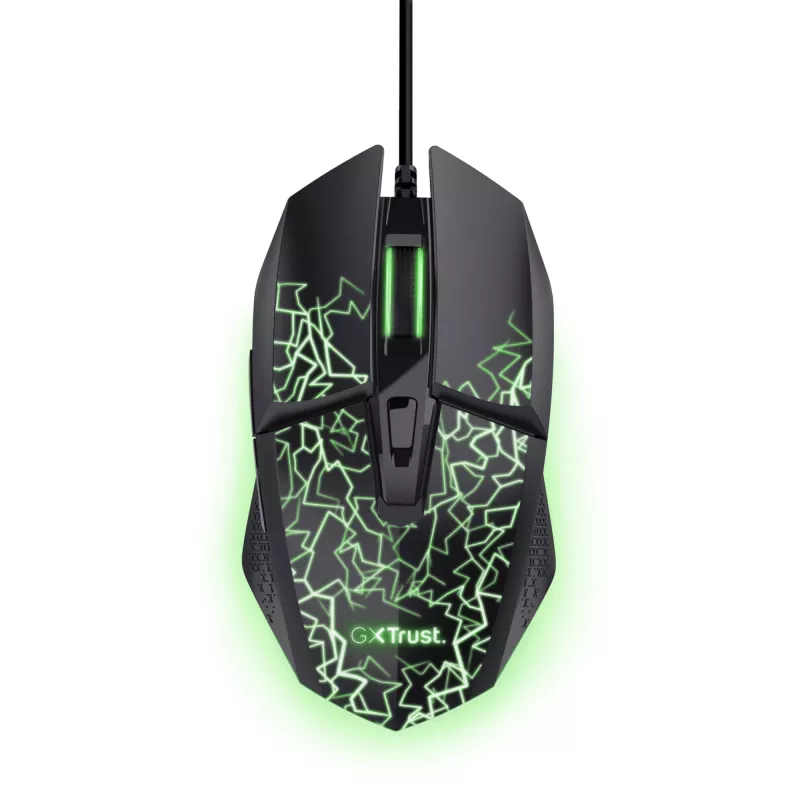 Trust GXT 113 Felox mysz Do gier Praworęczny USB Typu-A Optyczny 6400 DPI
