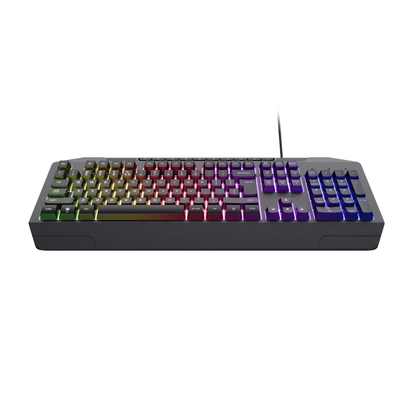 Trust GXT 836 EVOCX klawiatura Gaming USB Niemiecki Czarny