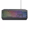 Trust GXT 836 EVOCX klawiatura Gaming USB Niemiecki Czarny