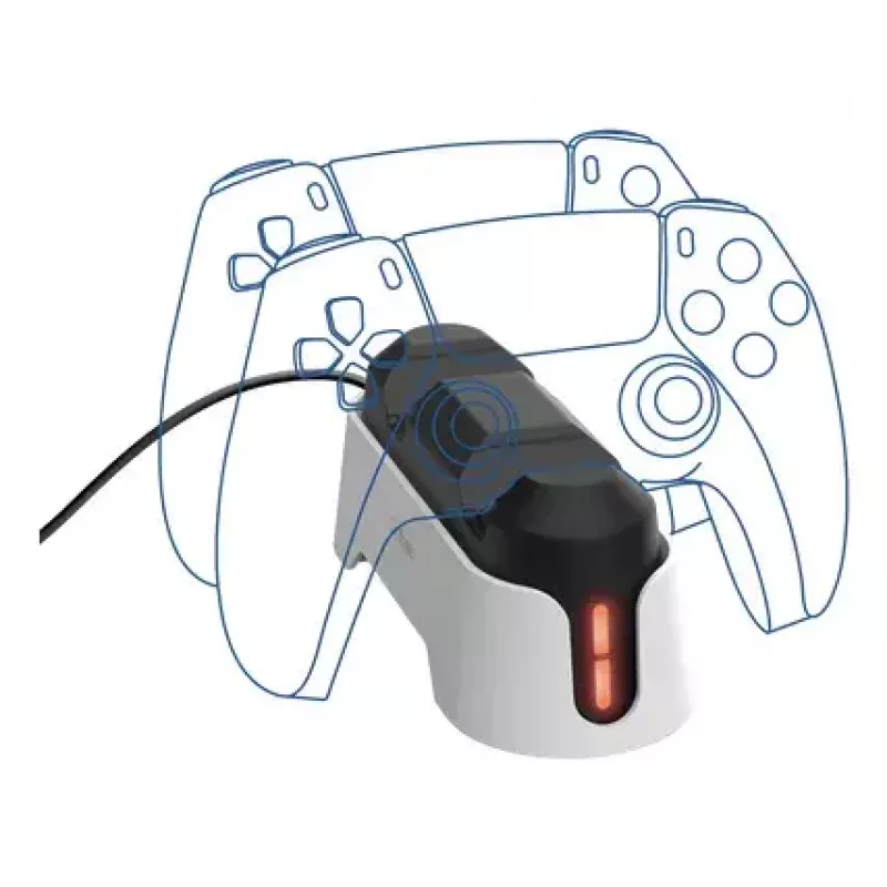 Stacja ładująca Trust GXT 228 Dual do PlayStation 5 Czarno-Biała