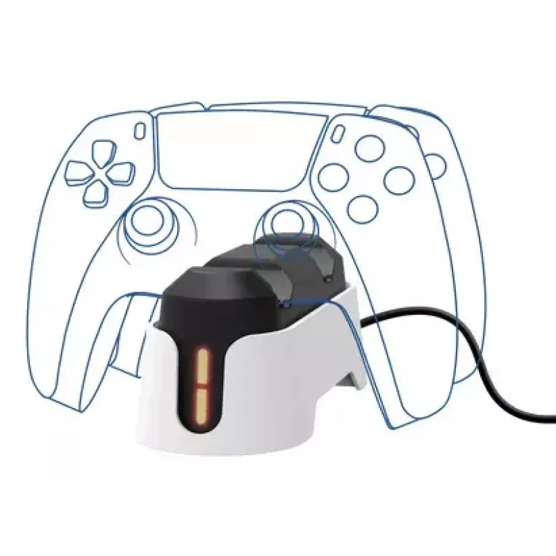 Stacja ładująca Trust GXT 228 Dual do PlayStation 5 Czarno-Biała