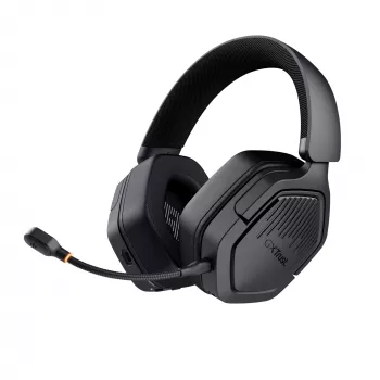 Trust GXT 493 Carus Zestaw słuchawkowy Przewodowy i bezprzewodowy Nagłowny, Kaskowy Gaming USB Typu-C / USB Typu-A Bluetooth Czarny