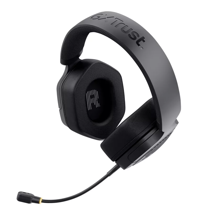Trust GXT 493 Carus Zestaw słuchawkowy Przewodowy i bezprzewodowy Nagłowny, Kaskowy Gaming USB Typu-C / USB Typu-A Bluetooth Czarny