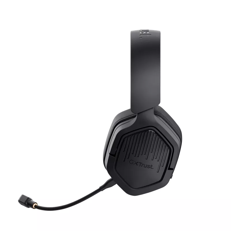 Trust GXT 493 Carus Zestaw słuchawkowy Przewodowy i bezprzewodowy Nagłowny, Kaskowy Gaming USB Typu-C / USB Typu-A Bluetooth Czarny