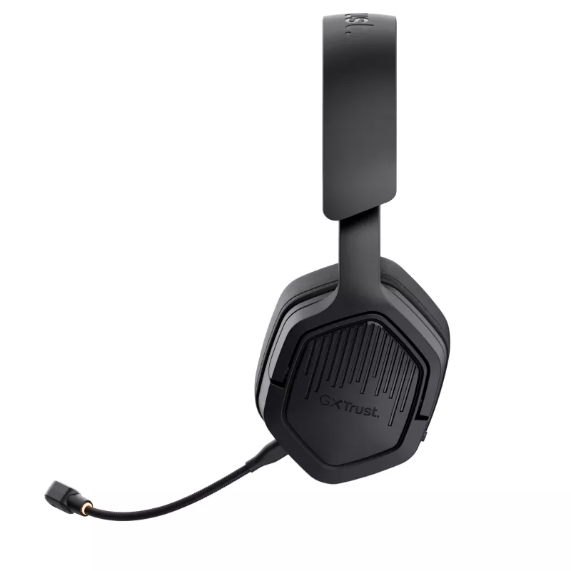 Trust GXT 493 Carus Zestaw słuchawkowy Przewodowy i bezprzewodowy Nagłowny, Kaskowy Gaming USB Typu-C / USB Typu-A Bluetooth Czarny