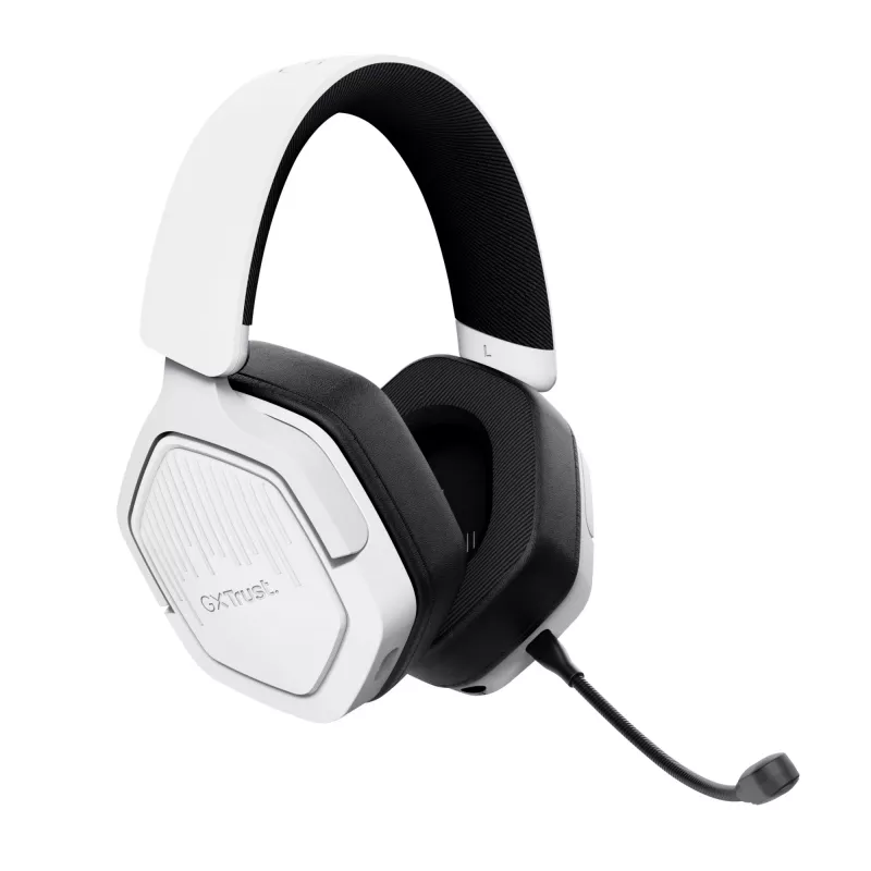 Trust GXT 493W Carus Headset Wired & Wireless Head-band, Helmet Gaming USB Type-C / USB Type-A Bluetooth biały