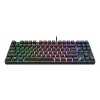 Mechaniczna klawiatura gamingowa TRUST 26135, 80% 87 klawiszy, układ niemiecki QWERTZ, przewodowa USB, czarna, kabel 1,8 m