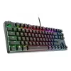 Mechaniczna klawiatura gamingowa TRUST 26135, 80% 87 klawiszy, układ niemiecki QWERTZ, przewodowa USB, czarna, kabel 1,8 m